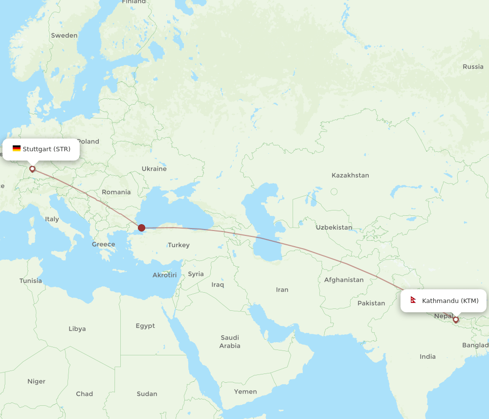 STR-KTM flight routes