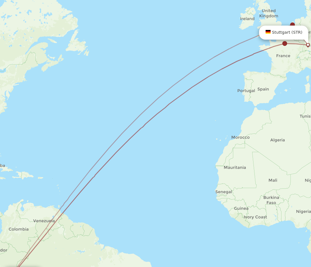 STR-LIM flight routes