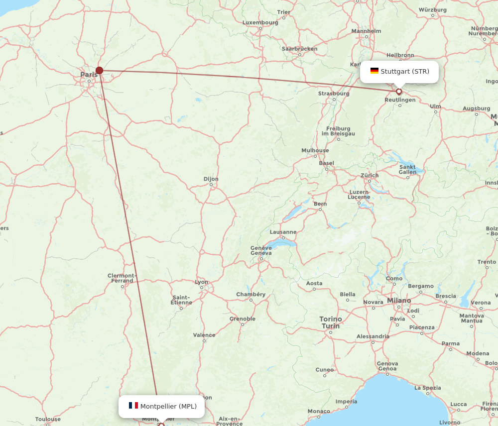 STR-MPL flight routes