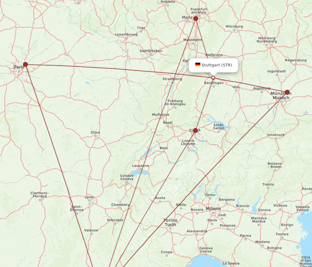 STR to MRS flights and routes map