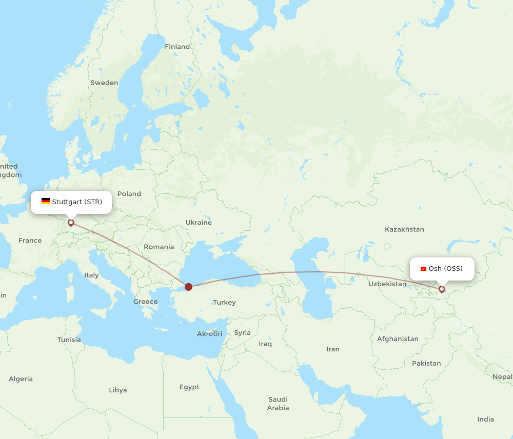 STR-OSS flight routes