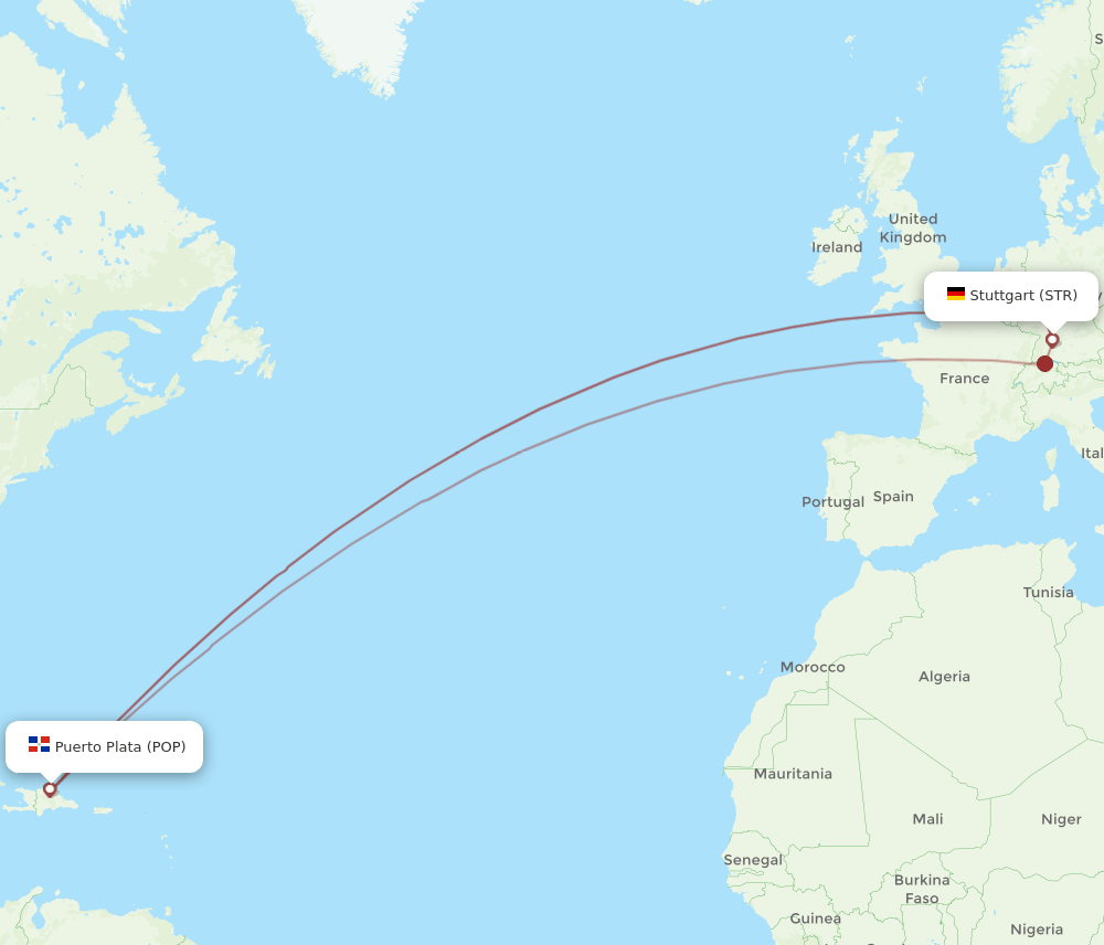 STR-POP flight routes