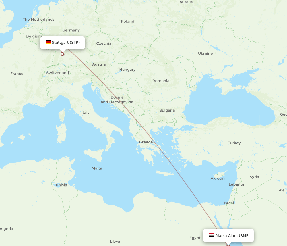 STR-RMF flight routes