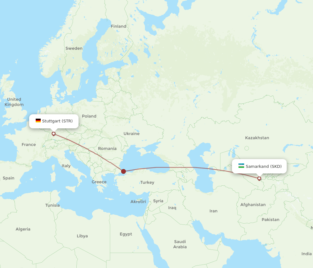 STR-SKD flight routes