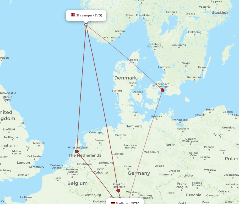 STR-SVG flight routes