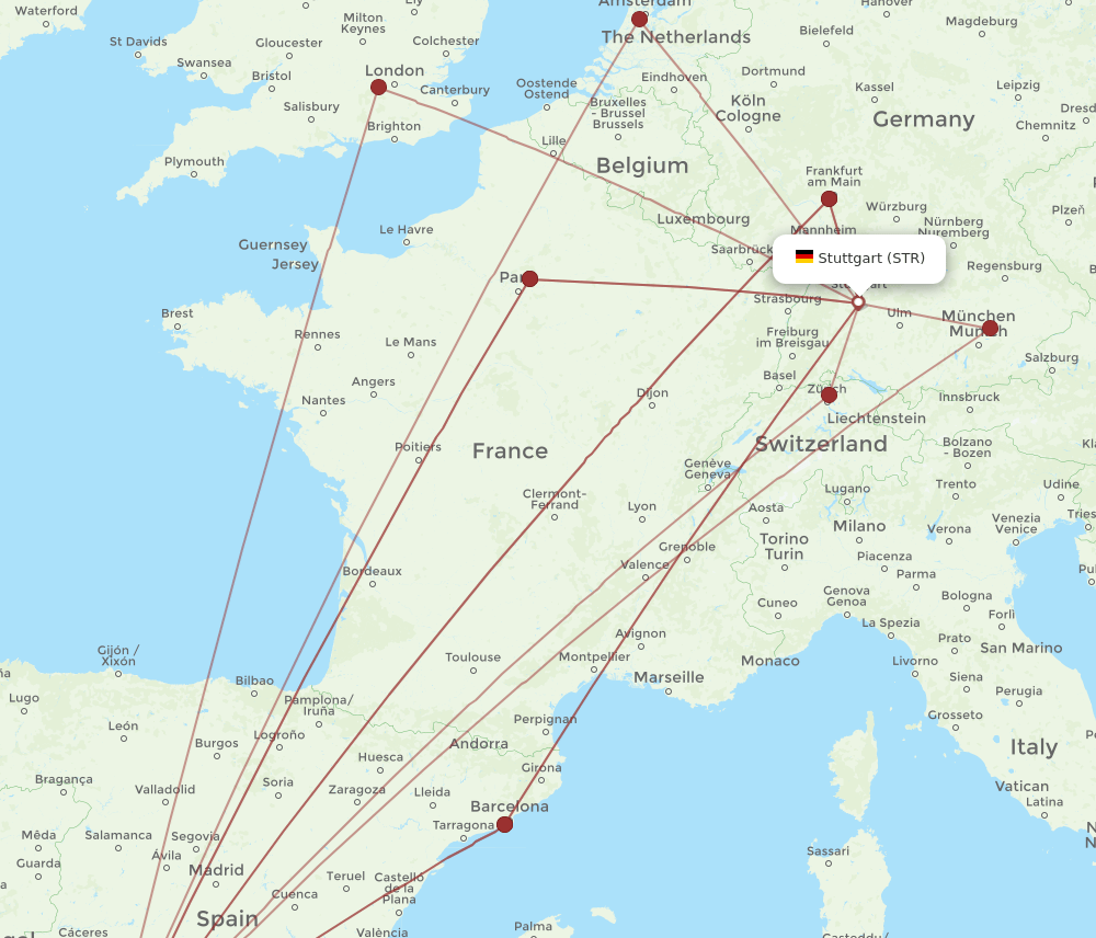 STR-SVQ flight routes