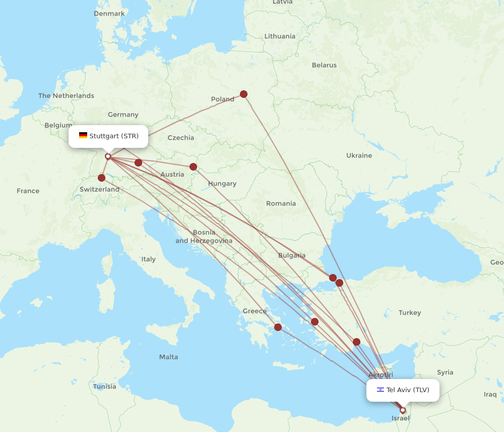 STR-TLV flight routes