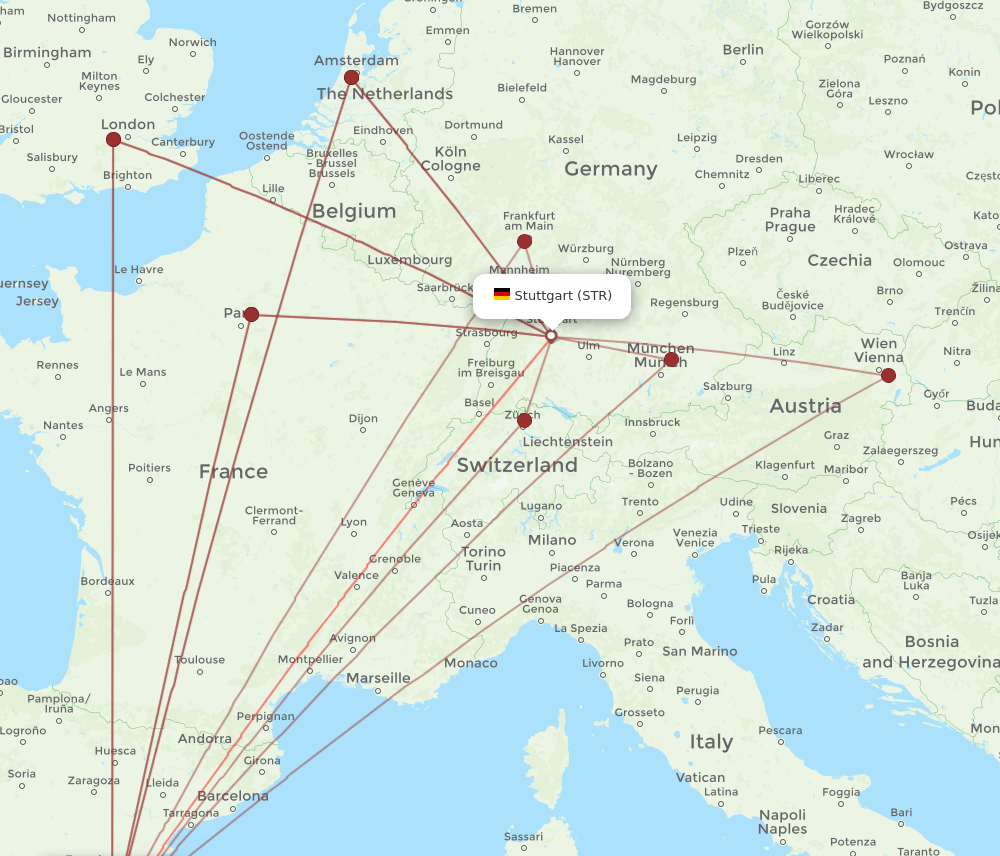 STR-VLC flight routes