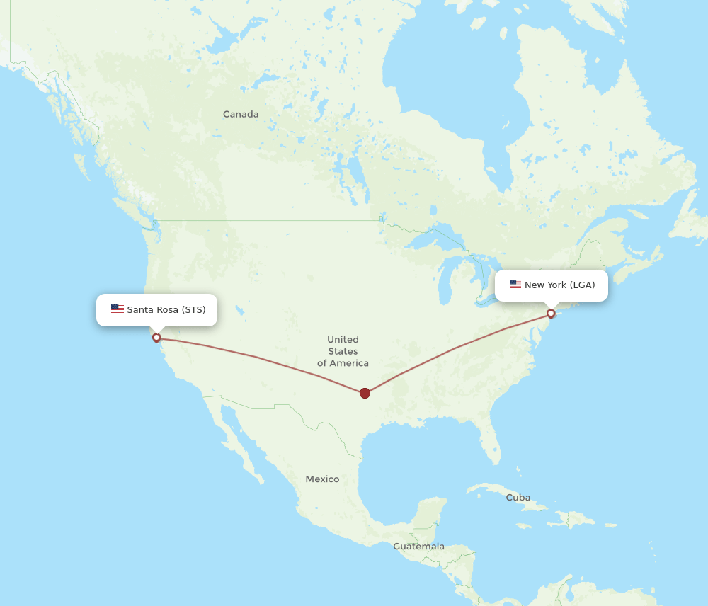 STS-LGA flight routes