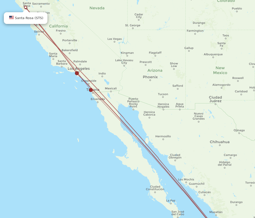 STS-PVR flight routes
