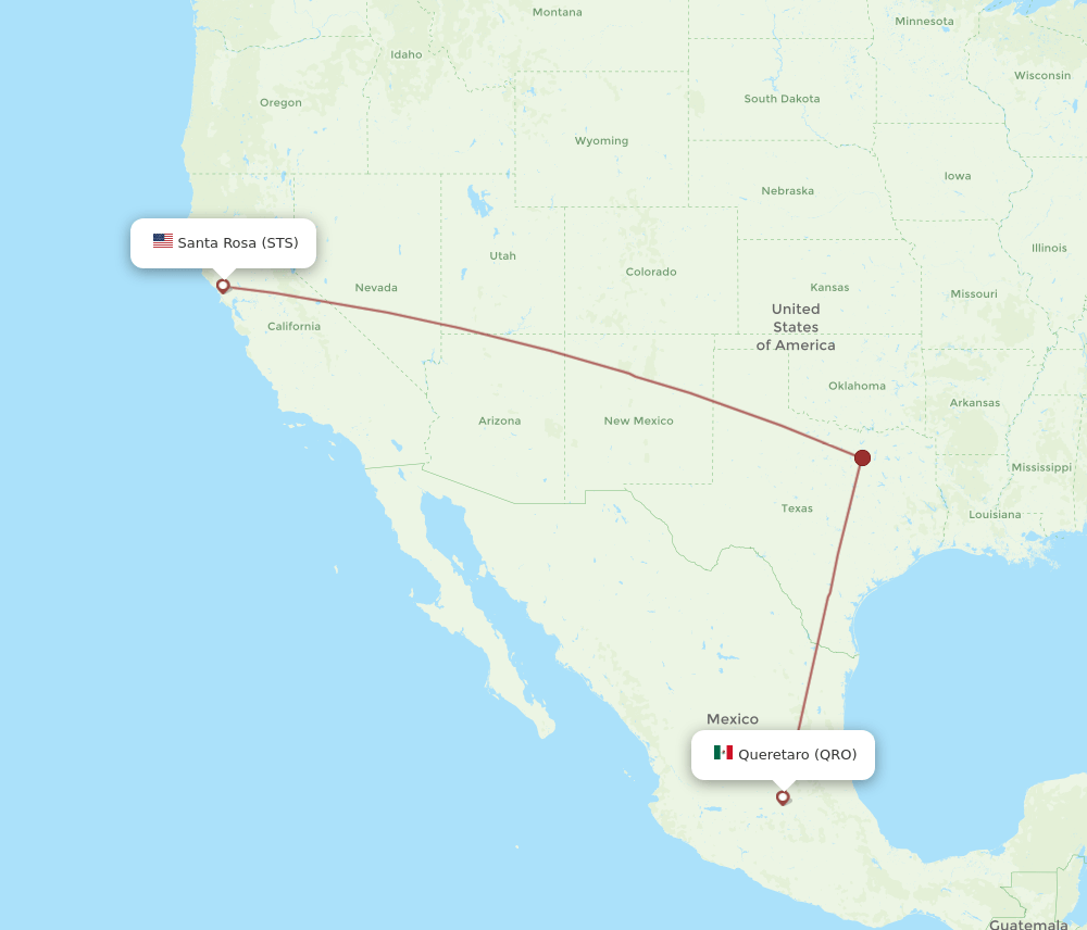 STS-QRO flight routes