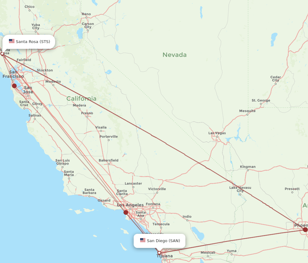 STS-SAN flight routes