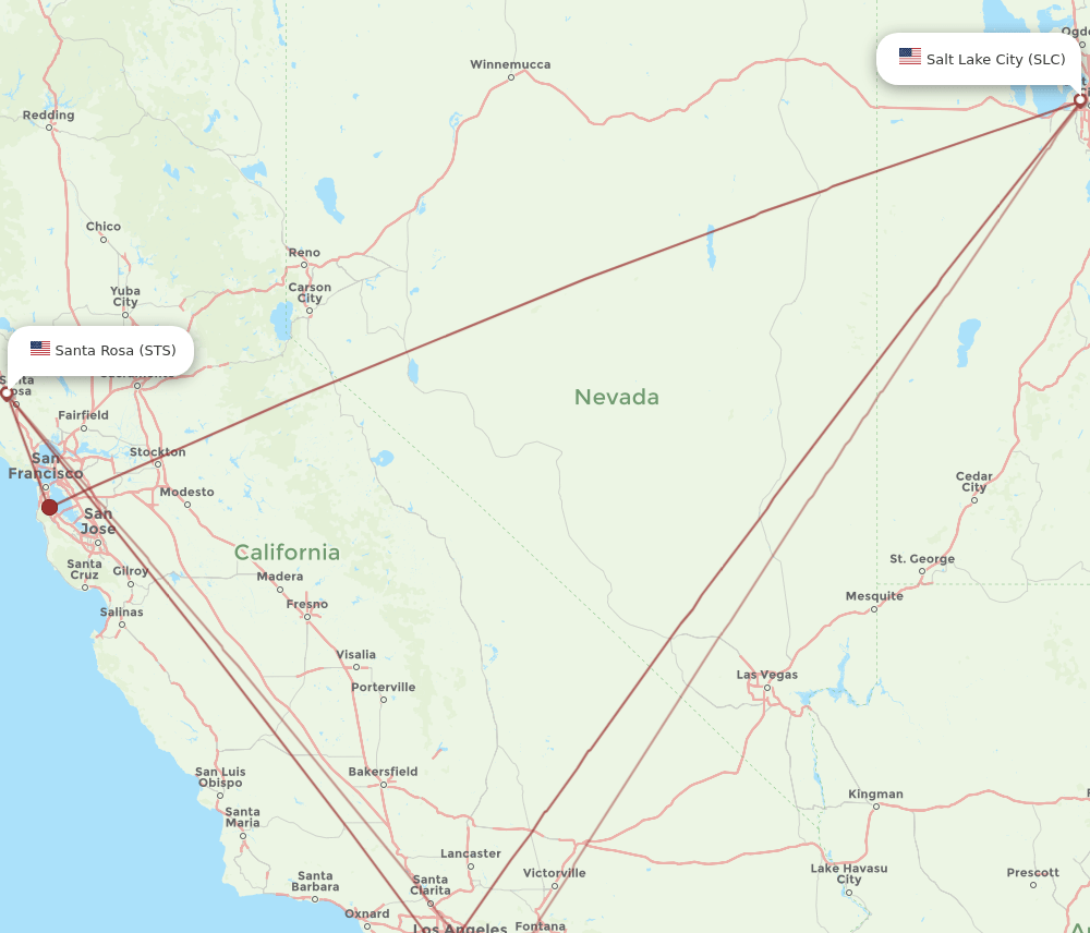 STS-SLC flight routes