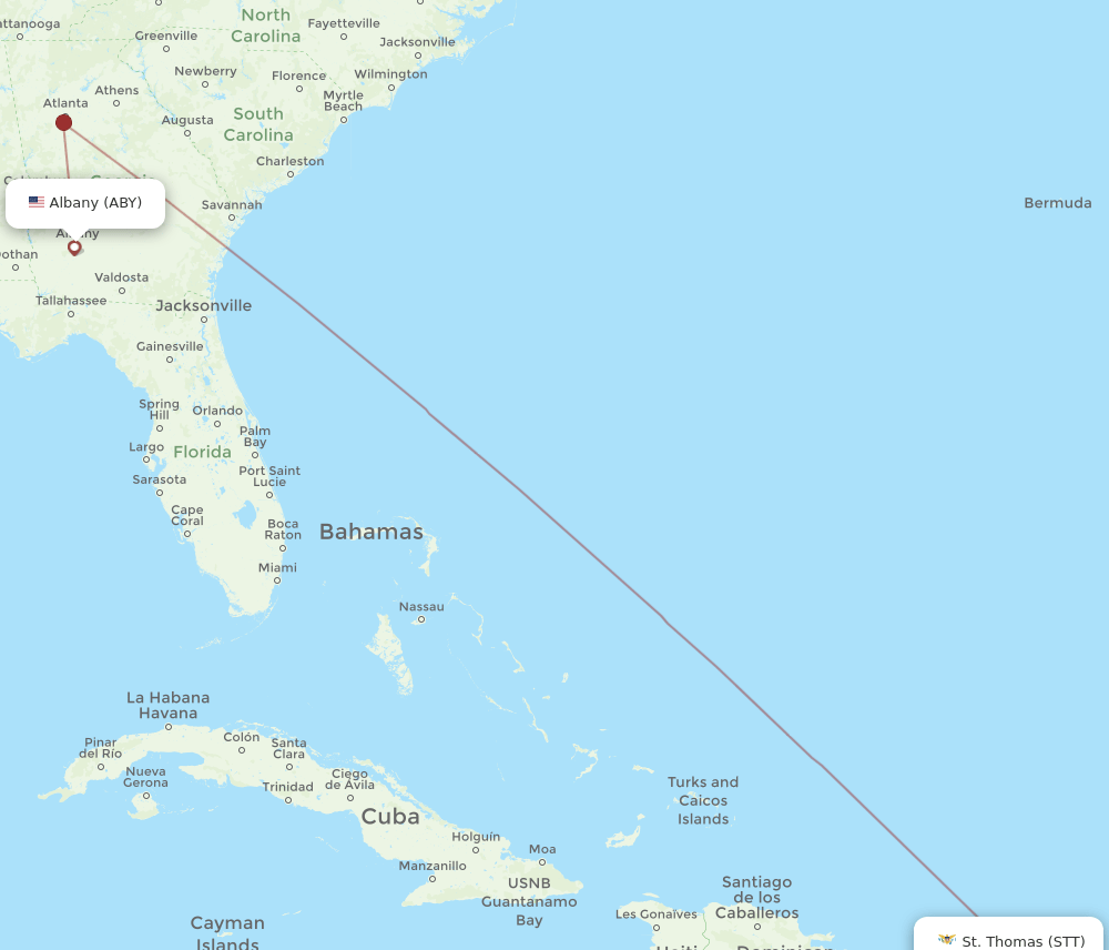 STT-ABY flight routes