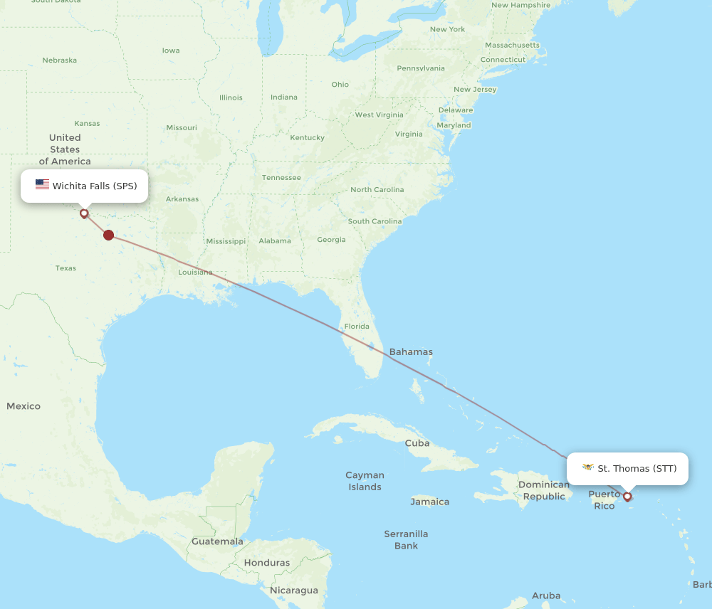 STT-SPS flight routes