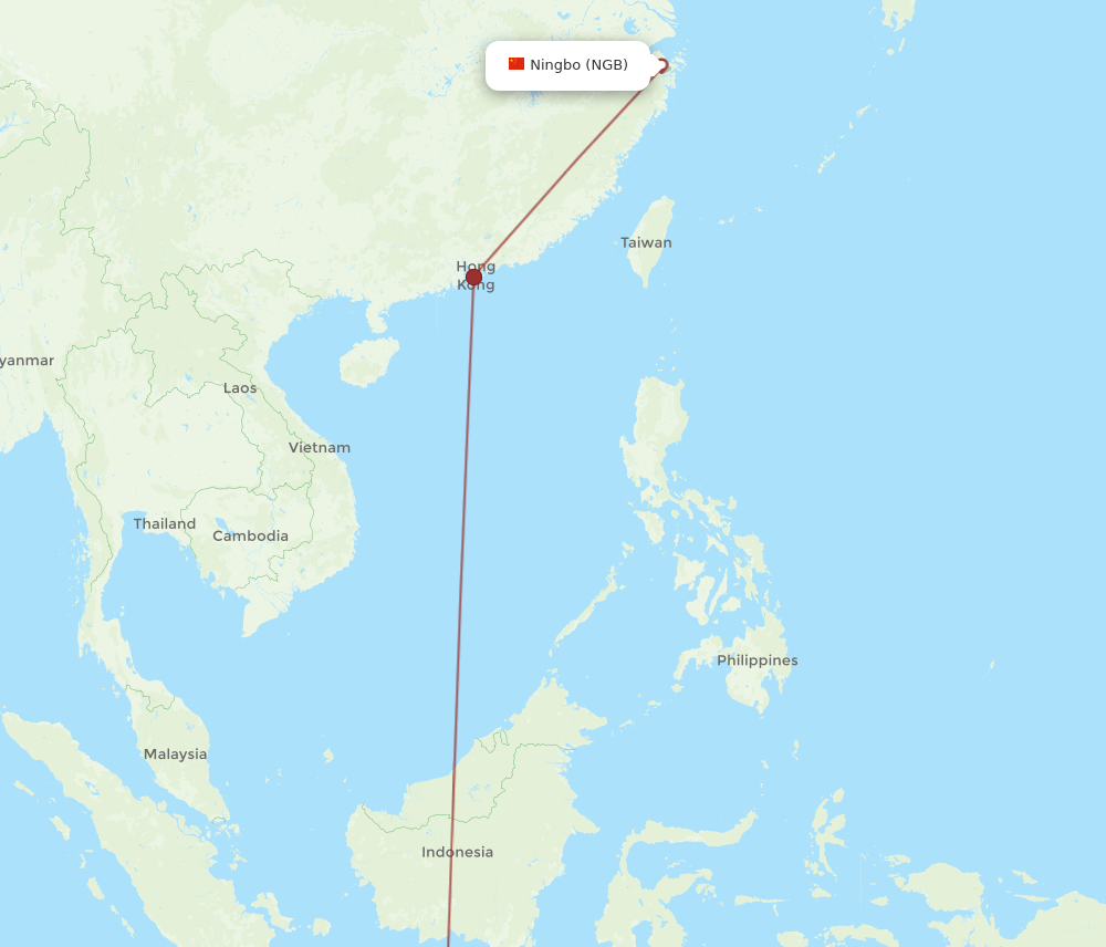 SUB-NGB flight routes