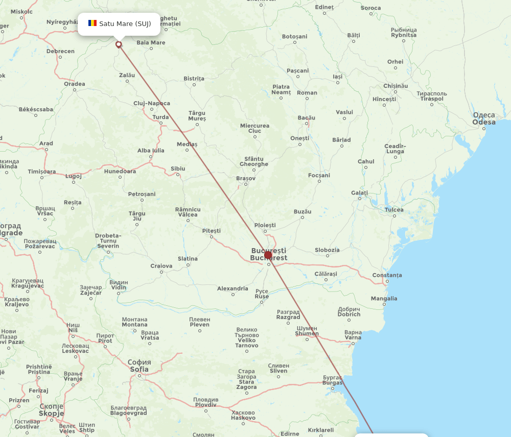 SUJ-IST flight routes