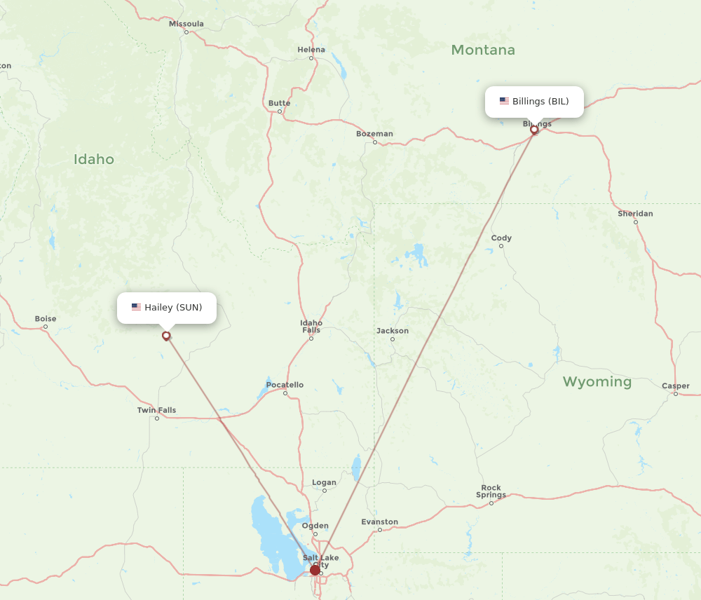 SUN-BIL flight routes