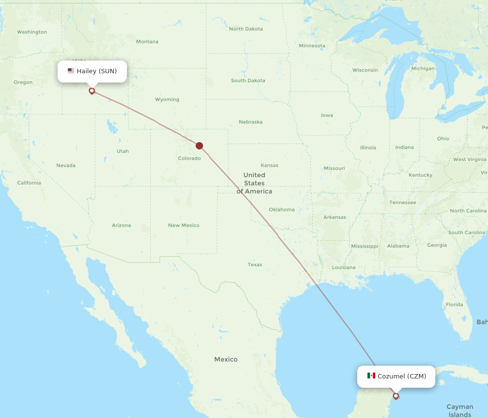 SUN-CZM flight routes