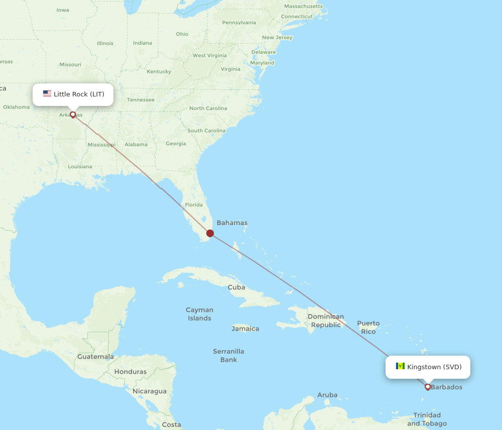 SVD-LIT flight routes
