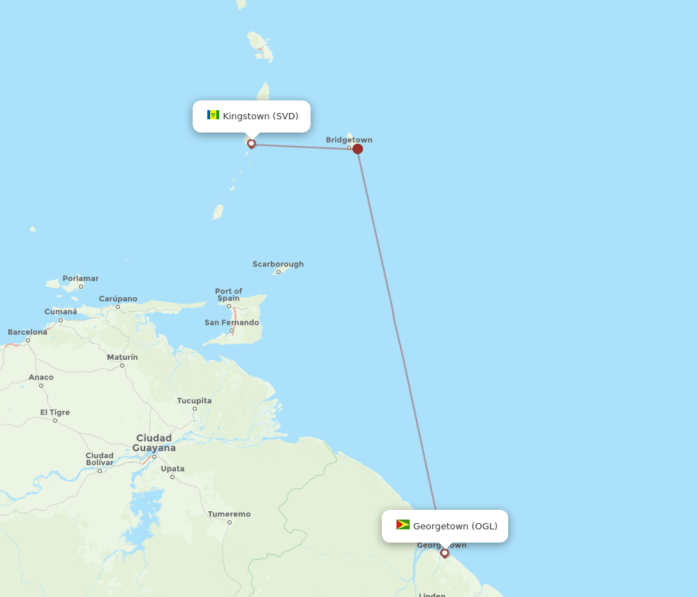 SVD-OGL flight routes