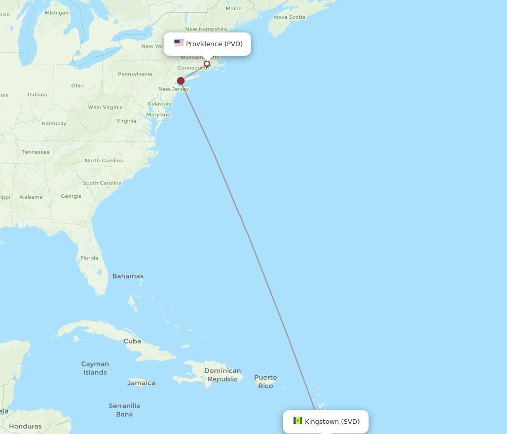 SVD-PVD flight routes