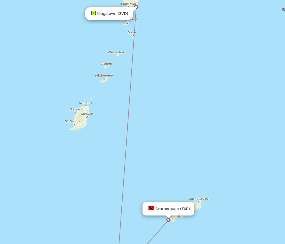 SVD-TAB flight routes