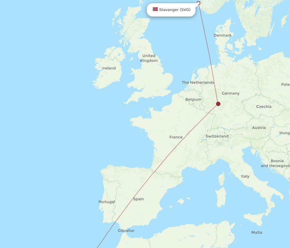 SVG-ACE flight routes