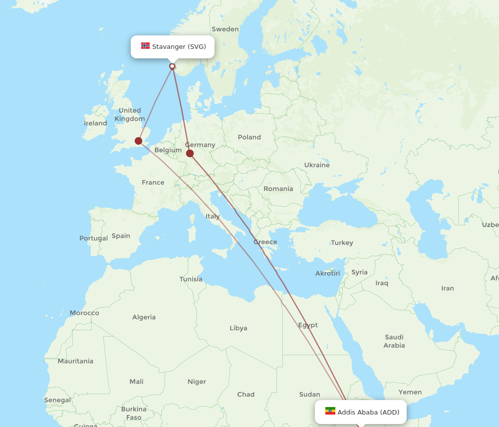 SVG-ADD flight routes