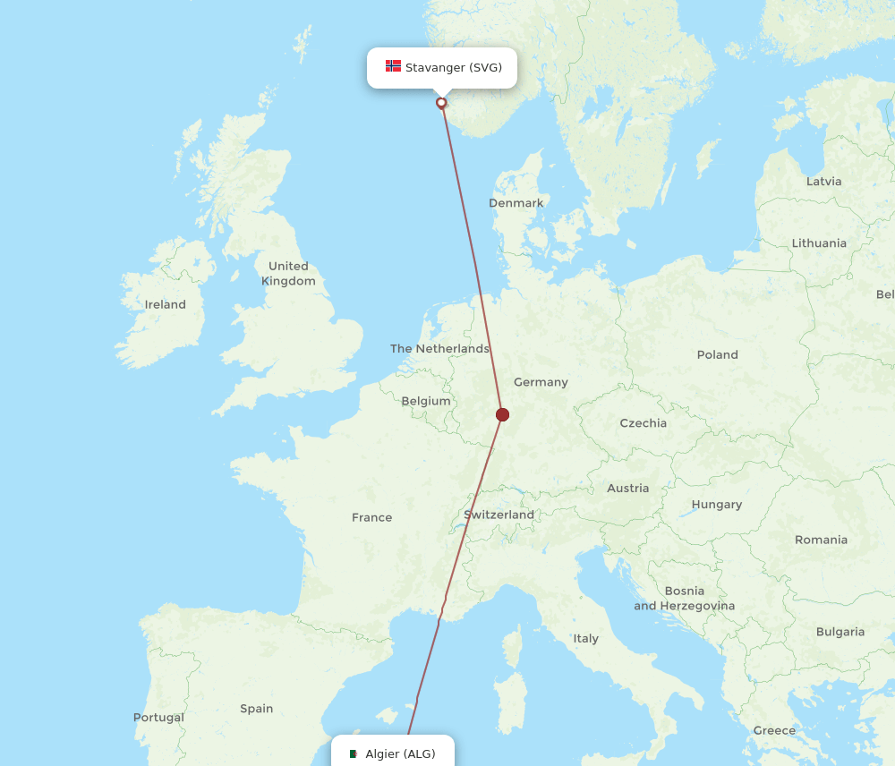 SVG-ALG flight routes