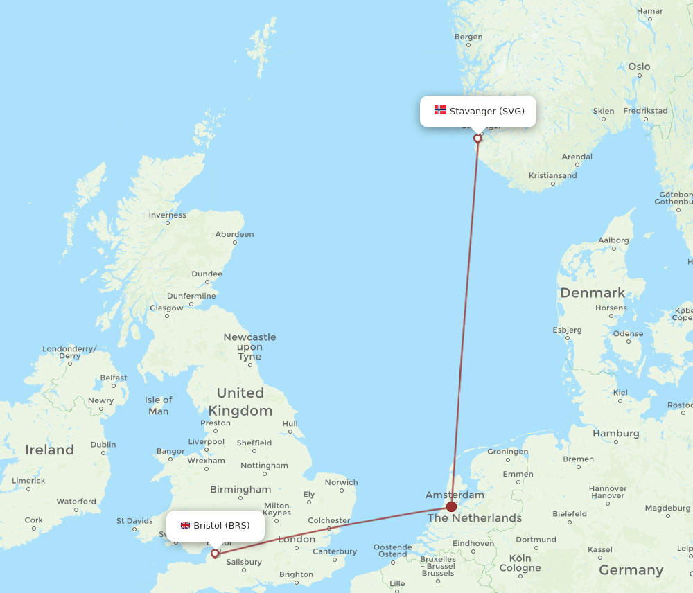 SVG-BRS flight routes