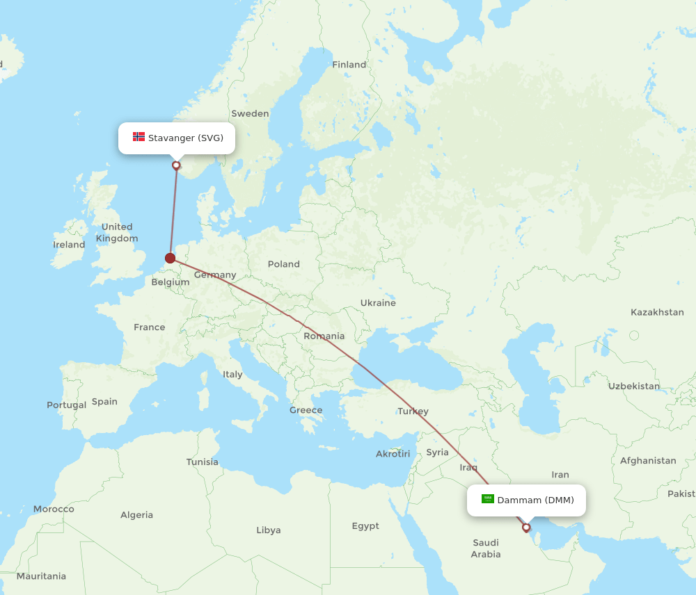 SVG-DMM flight routes