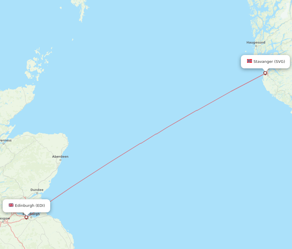 SVG-EDI flight routes