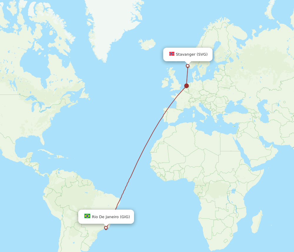 SVG-GIG flight routes