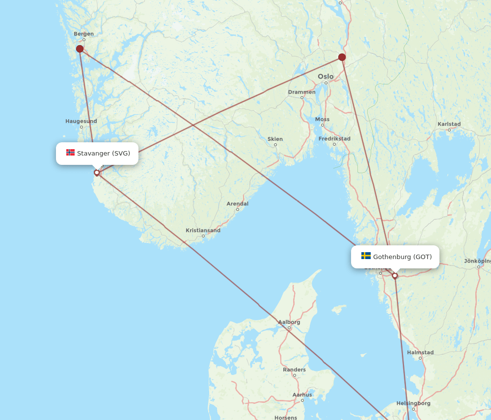 SVG-GOT flight routes