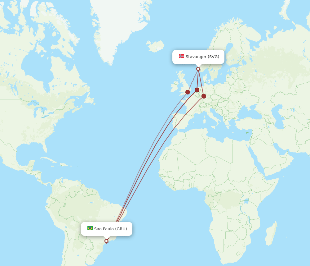 SVG-GRU flight routes
