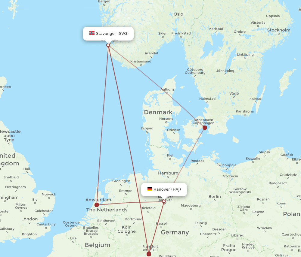 SVG-HAJ flight routes
