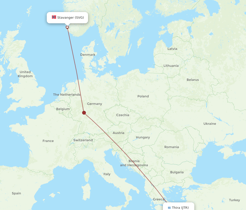 SVG-JTR flight routes