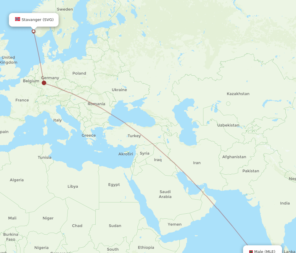 SVG-MLE flight routes