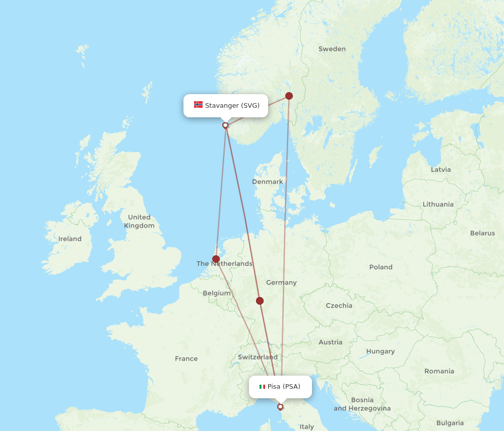 SVG-PSA flight routes