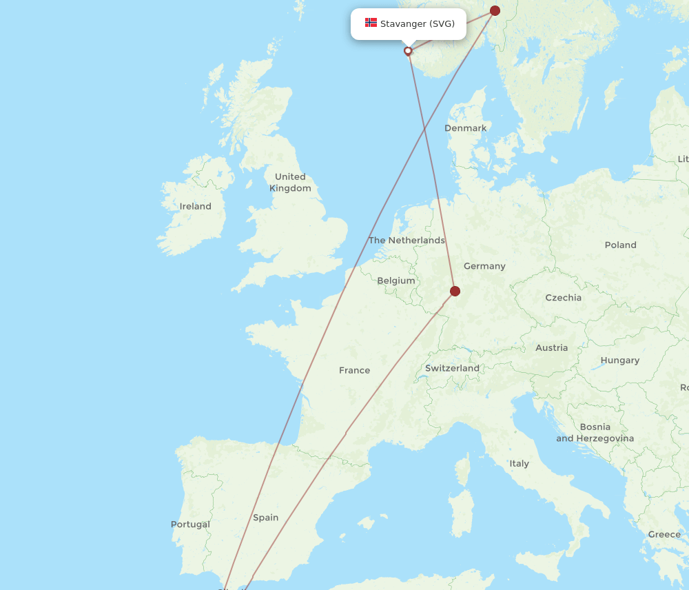 SVG-RAK flight routes