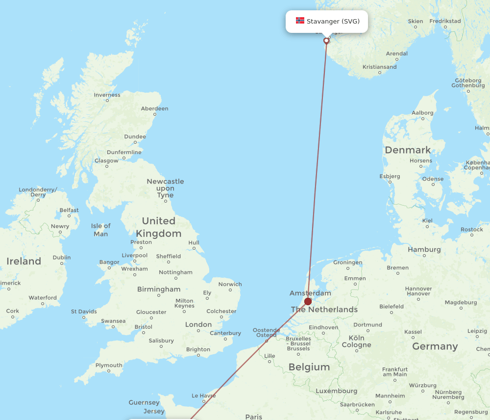 SVG-RNS flight routes