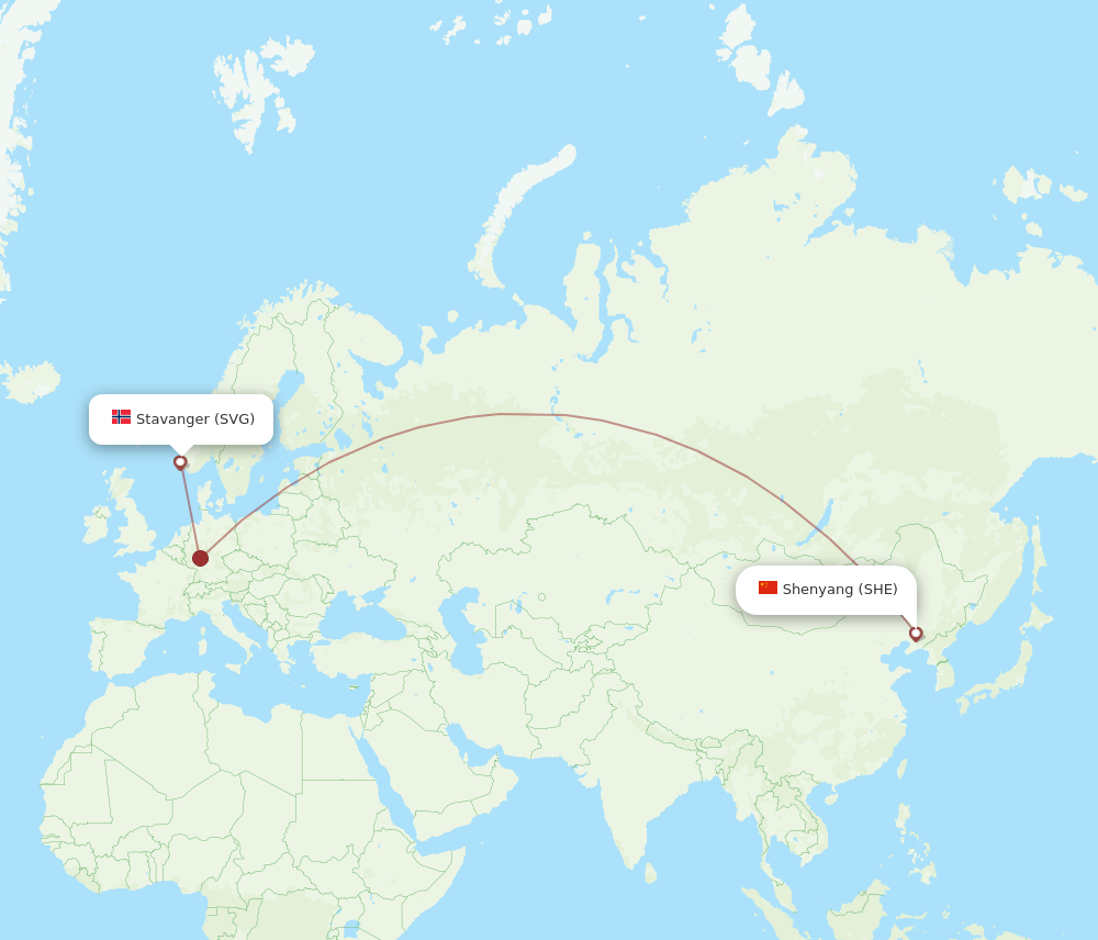 SVG-SHE flight routes