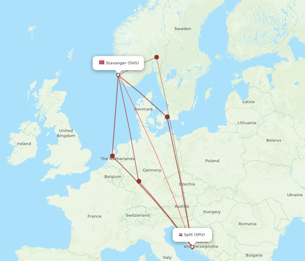 SVG-SPU flight routes