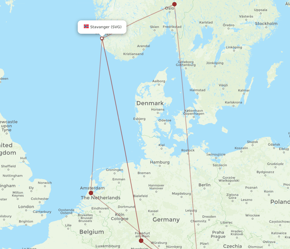 SVG to SZG flights and routes map