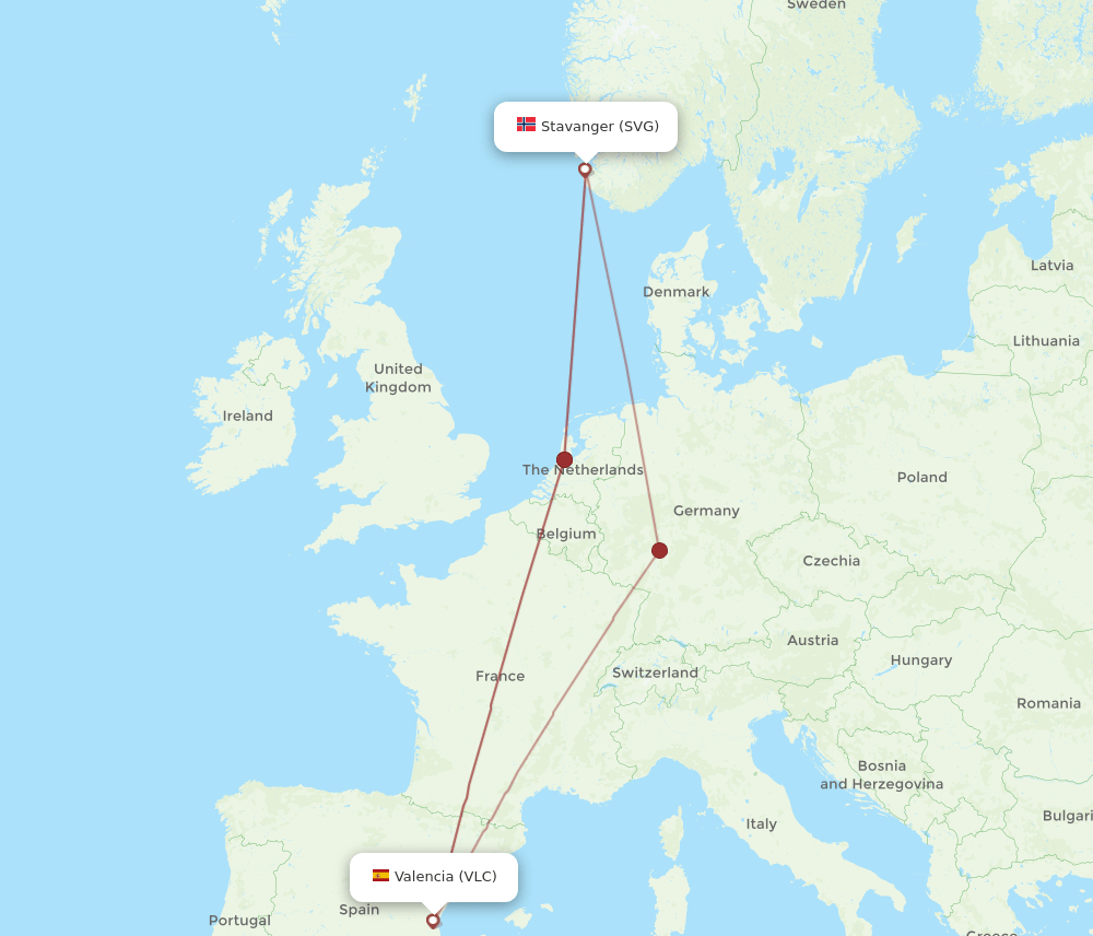 SVG-VLC flight routes