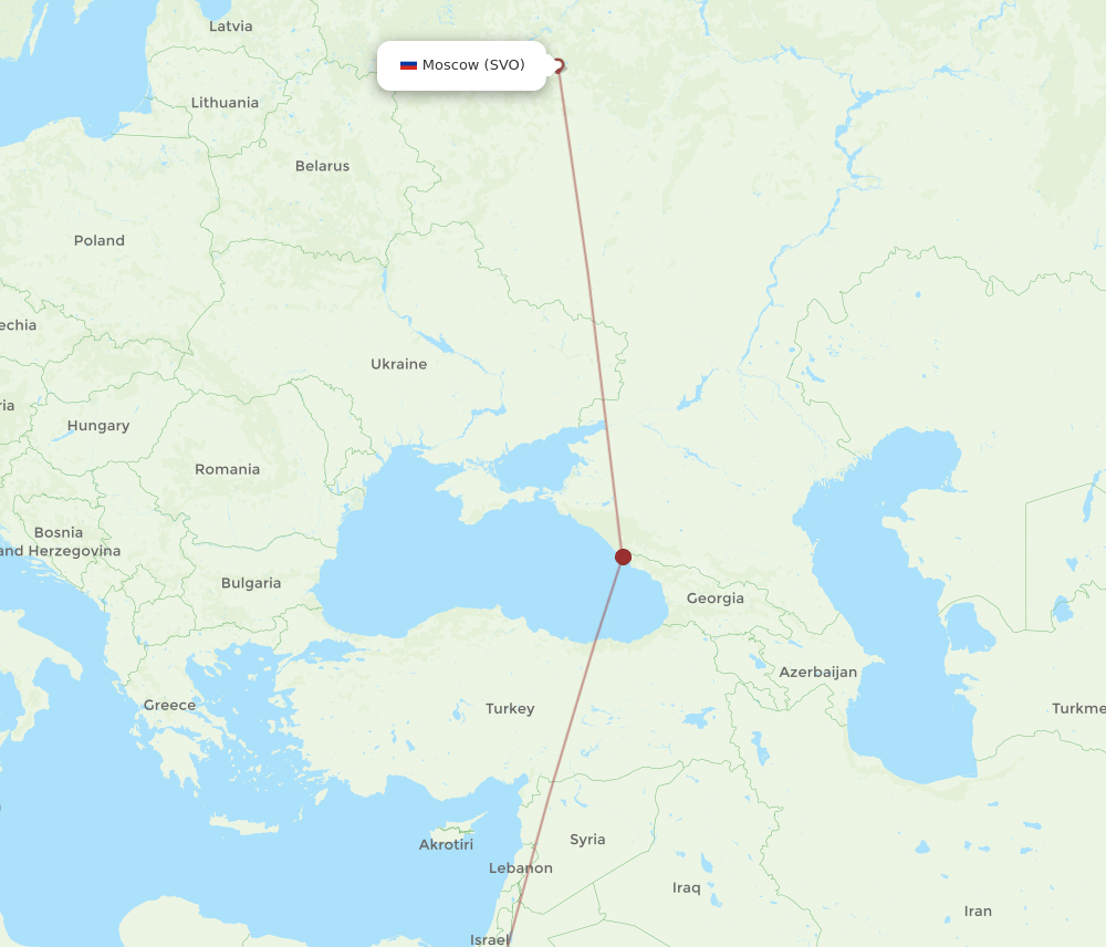 SVO-SSH flight routes