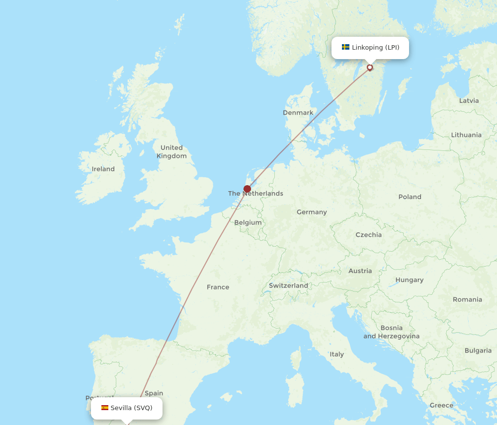 SVQ-LPI flight routes