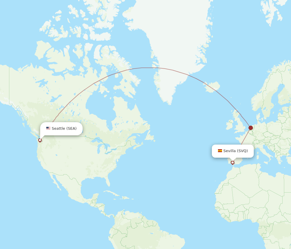 SVQ-SEA flight routes