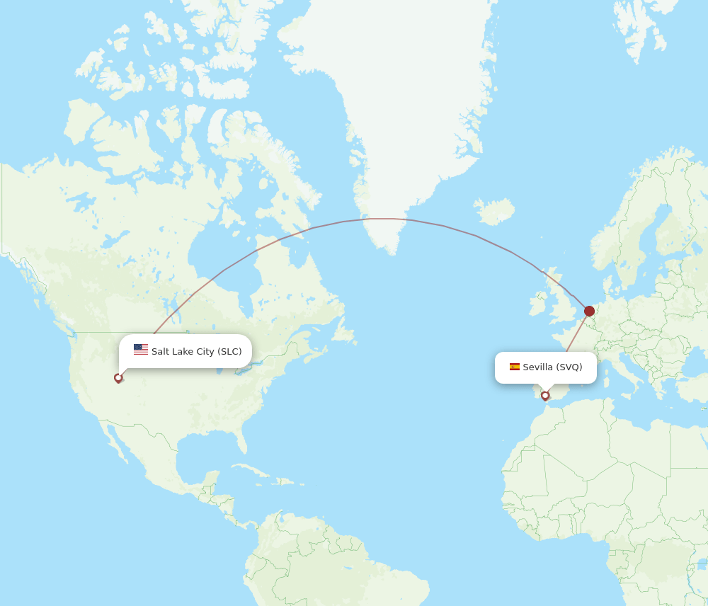 SVQ-SLC flight routes